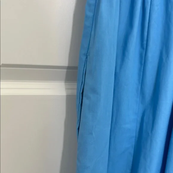 Abercrombie Blue Sleeveless V-Neck Midi Sundress - Picture 6 of 6